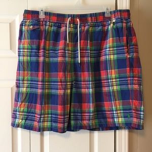 Polo Ralph Lauren Plaid Swim Shorts 3XLT Tall Long